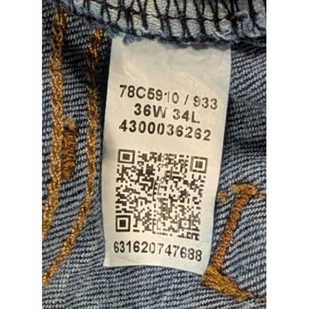Tommy Jeans Mens 36x34 Straight Leg Dark Wash Indigo Denim Jeans New w/o tags - Picture 12 of 15